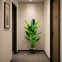 Planta Artificiala Tip Alocasia, 12 frunze, 150 cm, Verde [2]