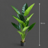 Planta Artificiala Tip Alocasia, 12 frunze, 150 cm, Verde [4]