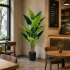 Planta Artificiala Tip Alocasia, 14 frunze, 170 cm, Verde [3]