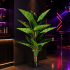 Planta Artificiala Tip Alocasia, 2 tulpini, 190 cm, Verde [2]