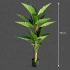 Planta Artificiala Tip Alocasia, 2 tulpini, 190 cm, Verde [4]