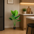 Planta Artificiala Tip Strelitzia, 130 cm, 9 frunze, Verde [2]