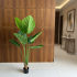Planta Artificiala Tip Strelitzia, 130 cm, 9 frunze, Verde [3]