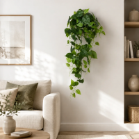 Planta Artificiala Suspendata Epipremnum, Inaltime 100cm, Verde