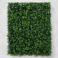Planta Artificiala Panou de Gard Viu cu Frunze Rotunde, 40 x 60 cm, Verde
