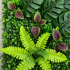 Planta Artificiala Panou de Gard Viu Mix Monstera, 40 x 60 cm, Verde [2]