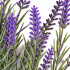 Planta Artificiala, Floare Decorativa de Lavanda, 5 Ramuri, 40 cm, Mov si Verde, Set de 2 Bucati [2]