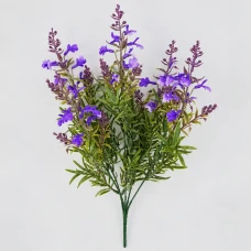 Planta Artificiala, Floare Decorativa de Lavanda, 5 Ramuri, 41 cm, Mov Verde si Alb, Set de 2 Bucati Planta Artificiala, Floare Decorativa de Lavanda, 5 Ramuri, 41 cm, Mov Verde si Alb, Set de 2 Bucati