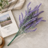 Planta Artificiala, Floare Decorativa de Lavanda, 5 Ramuri, 38 cm, Mov si Verde, Set de 2 Bucati [3]