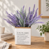 Planta Artificiala, Floare Decorativa de Lavanda, 5 Ramuri, 38 cm, Mov si Verde, Set de 2 Bucati [4]