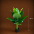 Planta Artificiala Tip Bananier Musa, 100 cm, Verde [4]