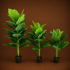 Planta Artificiala Tip Bananier Musa, 130 cm, Verde [4]