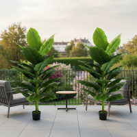 Planta Artificiala Tip Bananier Musa, 150 cm, Verde