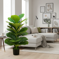 Planta Artificiala Copac Tip Smochin, 70 cm, Verde, cu Ghiveci