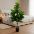 Planta Artificiala Copac Tip Smochin, Plastic, 3 brate, 160 cm, Verde, cu Ghiveci [2]