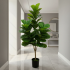 Planta Artificiala Copac Tip Smochin, Plastic, 3 brate, 160 cm, Verde, cu Ghiveci [3]
