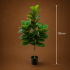 Planta Artificiala Copac Tip Smochin, Plastic, 3 brate, 160 cm, Verde, cu Ghiveci [4]