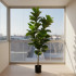 Planta Artificiala Copac Tip Smochin, Frunze cu 4 ramificatii, 180 cm, Verde, cu Ghiveci [3]