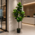 Planta Artificiala Copac Tip Ficus, 3 brate, 154 cm, Verde, cu Ghiveci [2]