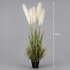 Planta Artificiala Iarba Ornamentala, 180cm, cu 5 fire, Stuf si Iarba, Verde si Roz, Fara Ghiveci [2]