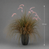 Planta Artificiala Iarba Ornamentala Tip Coada de Vulpe, 120cm, Iarba curbata si Spice, Verde si Roz, Fara Ghiveci [4]