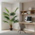 Planta Artificiala Tip Palmier Livistona Evantai, 10 frunze, 160 cm, Verde [2]