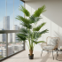 Planta Artificiala Tip Palmier Livistona Evantai, 12 frunze, 180 cm, Verde [3]