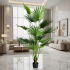 Planta Artificiala Tip Palmier Livistona Evantai, 15 frunze, 200 cm, Verde [3]