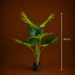 Planta Artificiala Tip Palmier Livistona Evantai, 7 frunze, 140 cm, Verde [4]