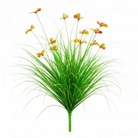 Planta Artificiala Iarba Ornamentala Tip Fluture, 100 cm, cu 13 Flori, Verde si Rosu, Fara Ghiveci Planta Artificiala Iarba Ornamentala Tip Fluture, 100 cm, cu 13 Flori, Verde si Rosu, Fara Ghiveci