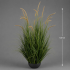 Planta Artificiala Iarba Ornamentala Tip Coada de Pisica, 120cm, 17 tulpini, Iarba curbata si Spice, Verde Tomnal, Fara Ghiveci [2]