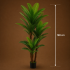 Planta Artificiala Copac Tip Palmier, 3 Brate, 190 cm, Verde, cu Ghiveci [4]