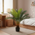 Planta Artificiala Copac Tip Palmier, 24 frunze, 85 cm, Verde, cu Ghiveci [2]