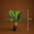 Planta Artificiala Copac Tip Palmier, 24 frunze, 85 cm, Verde, cu Ghiveci [4]
