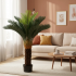 Planta Artificiala Copac Tip Palmier, 36 frunze, 115 cm, Verde, cu Ghiveci [2]