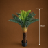 Planta Artificiala Copac Tip Palmier, 36 frunze, 115 cm, Verde, cu Ghiveci [4]
