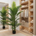 Planta Artificiala Copac Tip Palmier Kentia, 3 tulpini, 17 frunze, 220 cm, Verde, cu Ghiveci [3]