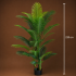 Planta Artificiala Copac Tip Palmier Kentia, 3 tulpini, 17 frunze, 220 cm, Verde, cu Ghiveci [4]