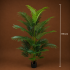 Planta Artificiala Copac Tip Palmier Kentia, 3 tulpini, 30 frunze, 190 cm, Verde, cu Ghiveci [4]