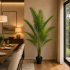 Planta Artificiala Copac Tip Palmier Kentia, Cu Frunze Elegante, 200 cm, 15 frunze, Verde, cu Ghiveci [2]