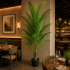 Planta Artificiala Copac Tip Palmier Kentia, Cu Frunze Elegante, 230 cm, 18 frunze, Verde, cu Ghiveci [3]