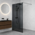 Paravan dus Walk-In 120x195 cm, sticla securizata 8 mm, gri, profil metalic rezistent [2]