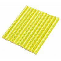Set 12 ornamente din material reflectorizant pentru spite bicicleta, culoare galben Set 12 ornamente din material reflectorizant pentru spite bicicleta, culoare galben