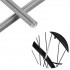 Set 12 ornamente din material reflectorizant pentru spite bicicleta, culoare gri - argintiu [3]
