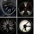 Set 12 ornamente din material reflectorizant pentru spite bicicleta, culoare gri - argintiu [5]