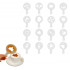 Set 16 sabloane reutilizabile pentru ornarea desertului sau a cafelei [6]