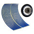 Set 16 ornamente Reflectorizante pentru jante auto, moto, culoare Albastra [2]