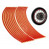 Set 16 ornamente Reflectorizante pentru jante auto, moto, culoare Rosie [2]