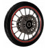 Set 16 ornamente Reflectorizante pentru jante auto, moto, culoare Rosie [3]
