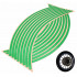Set 16 ornamente Reflectorizante pentru jante auto, moto, culoare Verde [2]